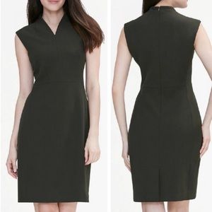 MM LAFLEUR Aditi Dark Pine Green Shift Dress Office Date Night Night Out 4